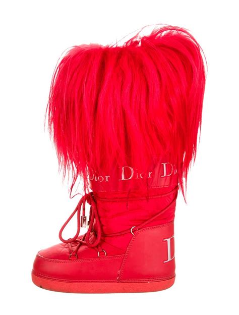 dior red snow boots